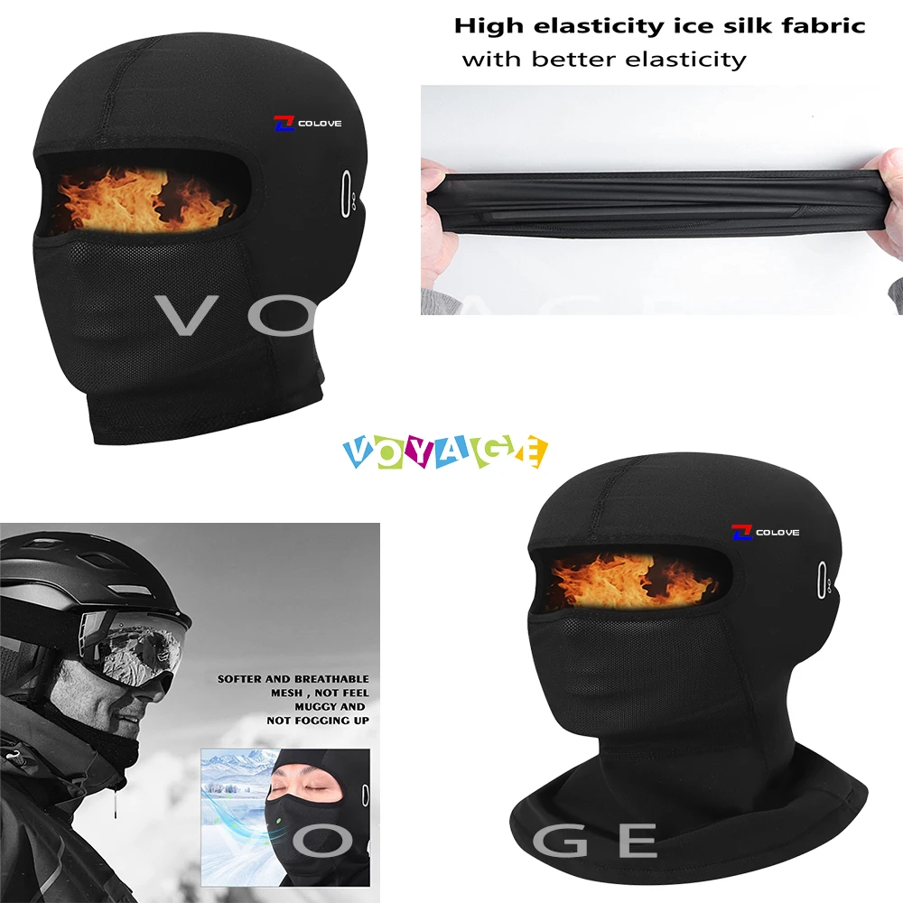 

For Colove Kove 450RR 525X 250RR 450R 800X 500F Motorcycle Neck Full Face Mask Windproof Dustproof Face Shield Accessories