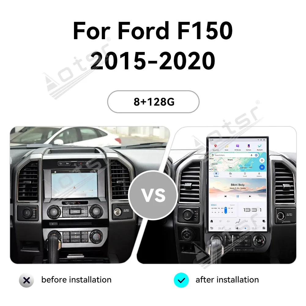 Qualcomm chip 17.2’’ Android 13 For Ford F150 S3 2015-2020 Car Radio Car GPS Navigation CarPlay HD Screen Multimedia Player