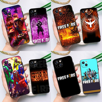 Free Fire Game Case For iPhone 16 15 14 13 12 11 Pro Max X XS Max XR Plus Bumper Case Cover