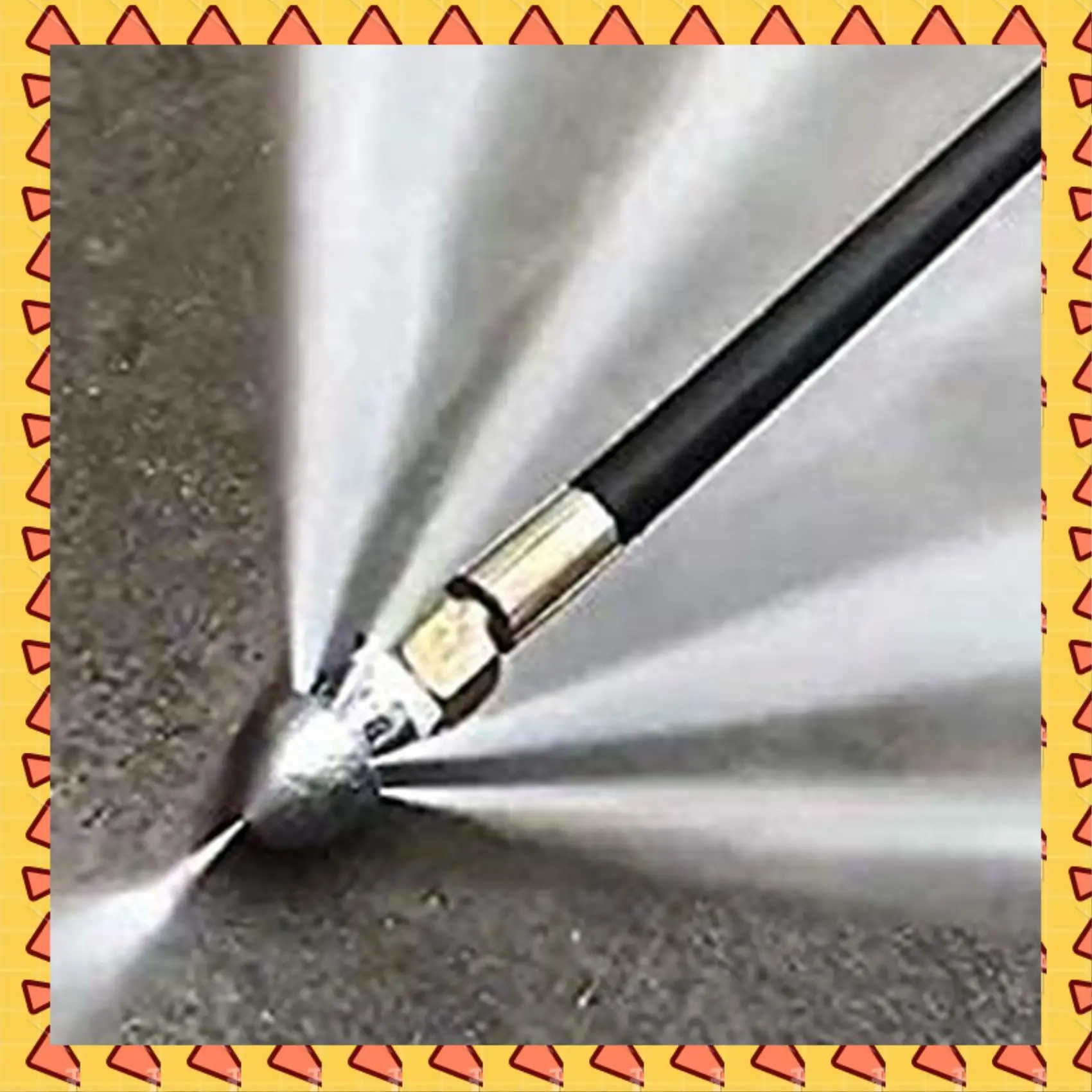 

A008 4X Pressure Washer Sewer Jetter Nozzle With Stainless Steel, Durable Design Sewer Jet Nozzle,1/4Inch Quickly Connector