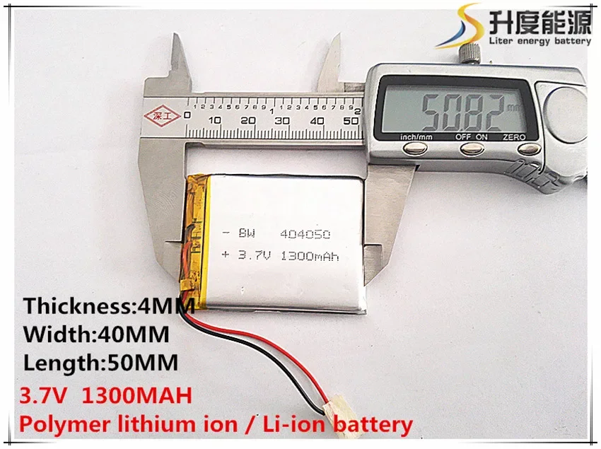 Baterai Tablet 3.7V 1300MAh 404050 Baterai Li-ion Universal untuk Tablet Pc 7 Inci 8 Inci 9 Inci Mp3 MP4 GPS Ponsel Bluetooth