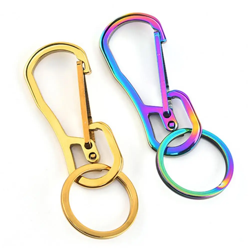 Key Chain  High-grade   Key Ring Simple Strong Carabiner Shape Keychain