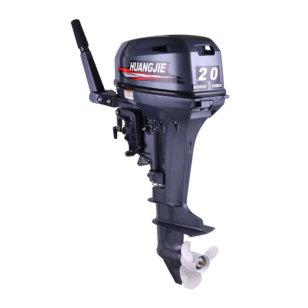 

high quality low noise Huangjie 20HP 2 stroke Boat Engine Outboard Gasoline Outboard Engine For Fishing Boat Kayak Yacht