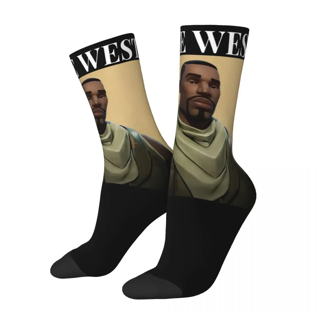 Kanye West-calcetines divertidos de estilo callejero para hombre y mujer, medias de tubo medio, estilo Hip Hop, primavera, verano, otoño e invierno, regalo, novedad