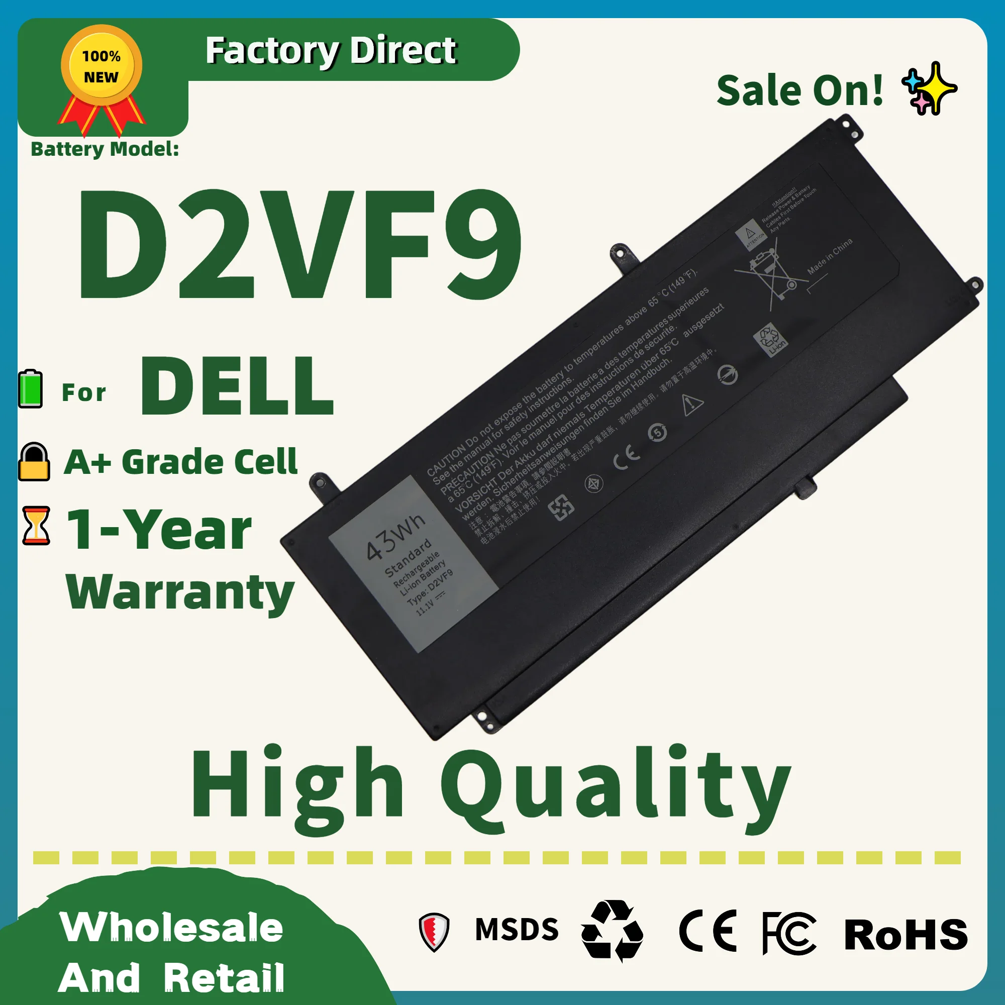 

Прямая продажа с фабрики! D2VF9 PXR51 Аккумулятор для ноутбука DELL Vostro 14 14 5000 14 5000 серии-5459 5459 14-5459 Inspiron 7547 15-7547 N75