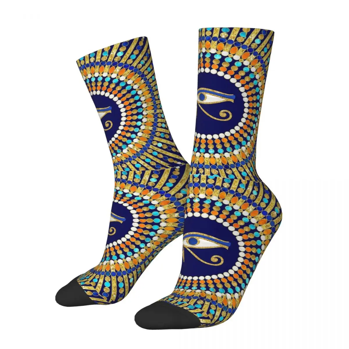 Crazy compression Sock for Men Eye Of Thoth With Mandala Hip Hop Harajuku Egyptian Eye of Horus Happy Quality Boys Crew Sock