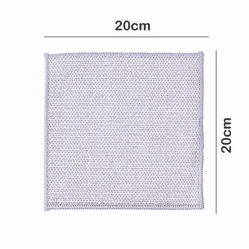 Non stick coated scratch resistant steel wire dishwashing cloth can replace steel wire ball dishwashing towels in the kitchen image 6