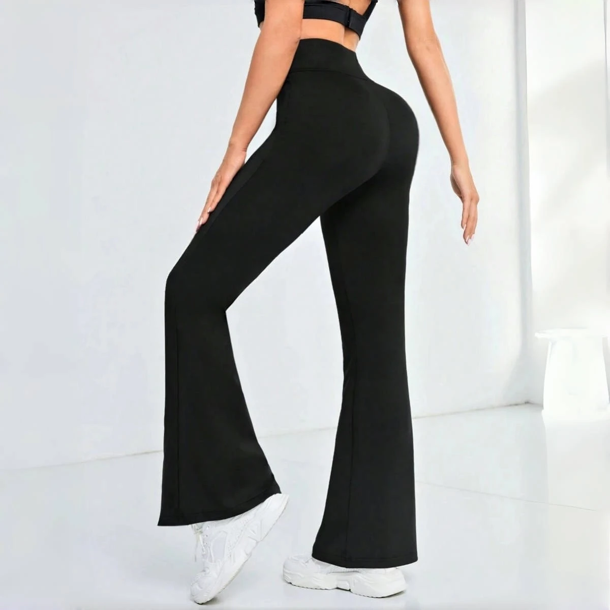 

Women's pants Women High Waist Sport flared leggings Gym Fitness Leggings Women Female Legging Tummy Control Running Tight