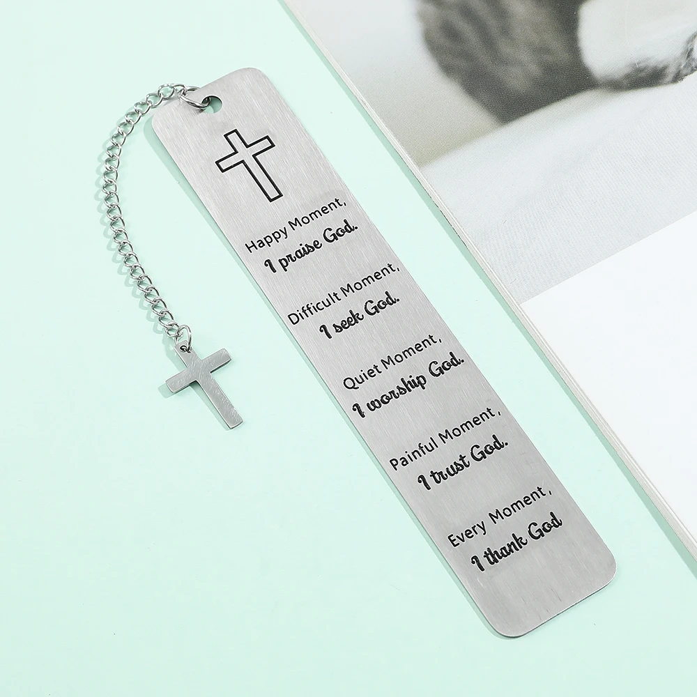 Personalized God Book Mark Stainless Steel Metal Bookmarks for Friends Book Accessory Gift for Book Loves Collection