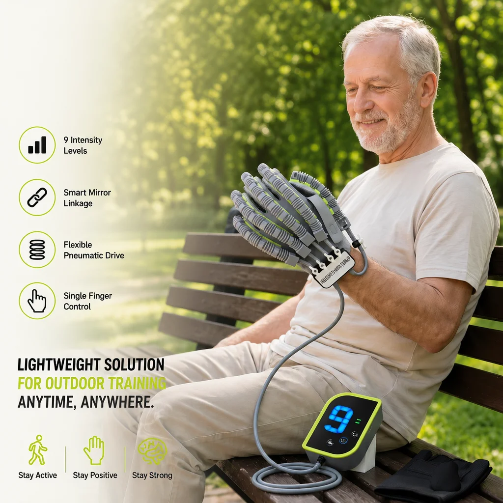 

Palm Rehabilitation Robot Gloves Stroke Hemiplegia Hand Function Robot Gloves Hand Rehabilitation Training Gloves Finger Traine