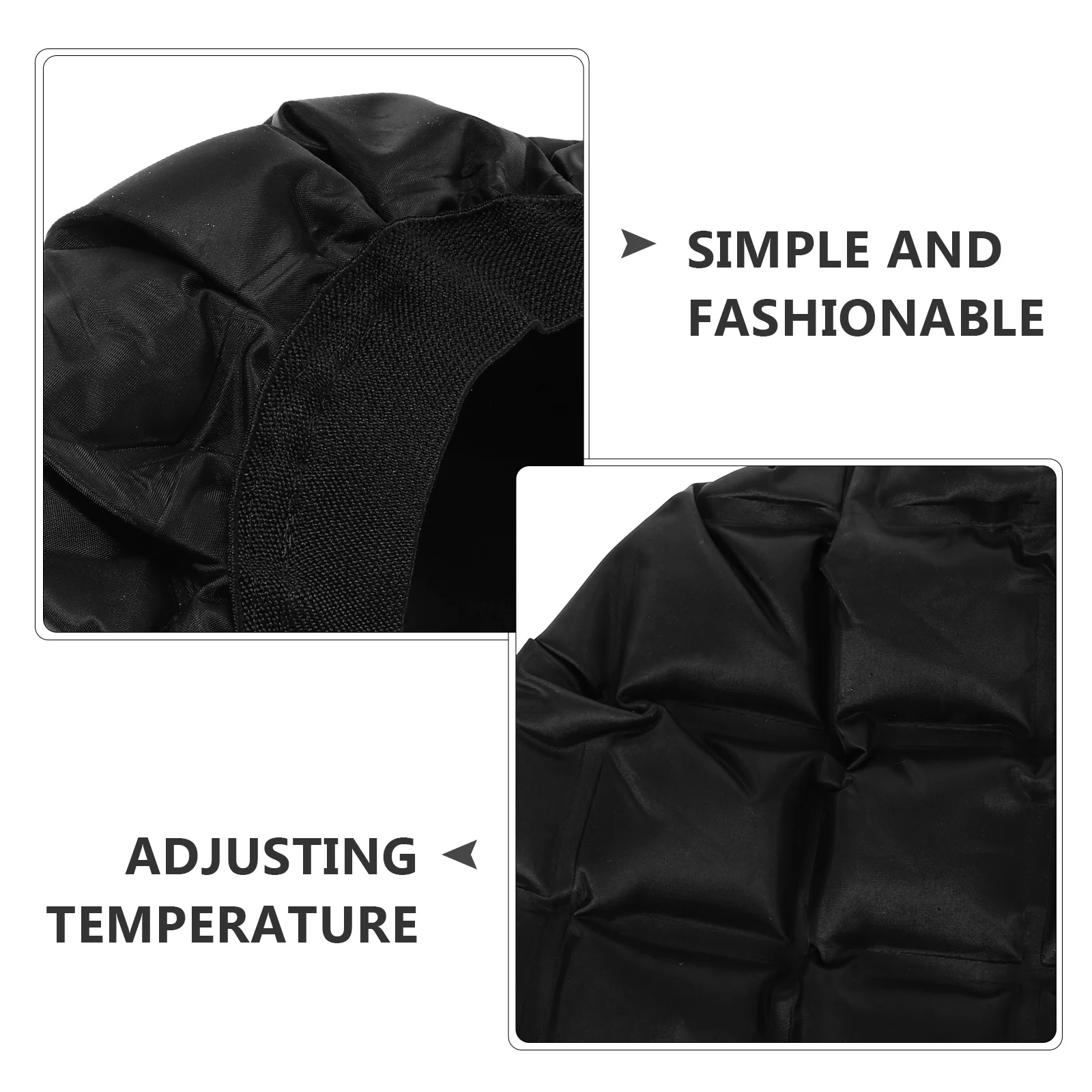 

Thermal Hair Cap Soft Gel Material for Dyeing Oil Treatment Conditioning Salon Use Spa Shower Cap Reusable Heat Cold Hat