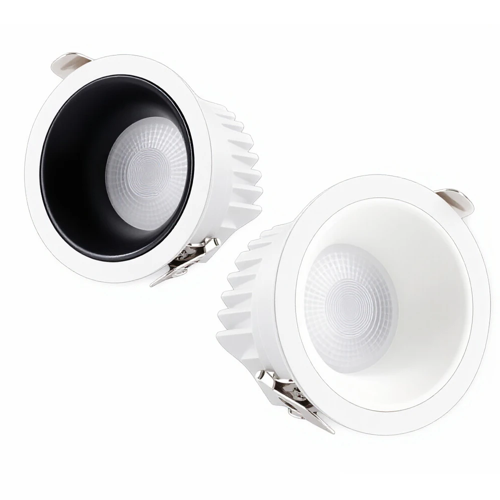 High Luminous Efficiency LED Downlight, Anti Glare Embedded COB, Dimmable Brightness, Suitable for Clothing Stores, Living Rooms