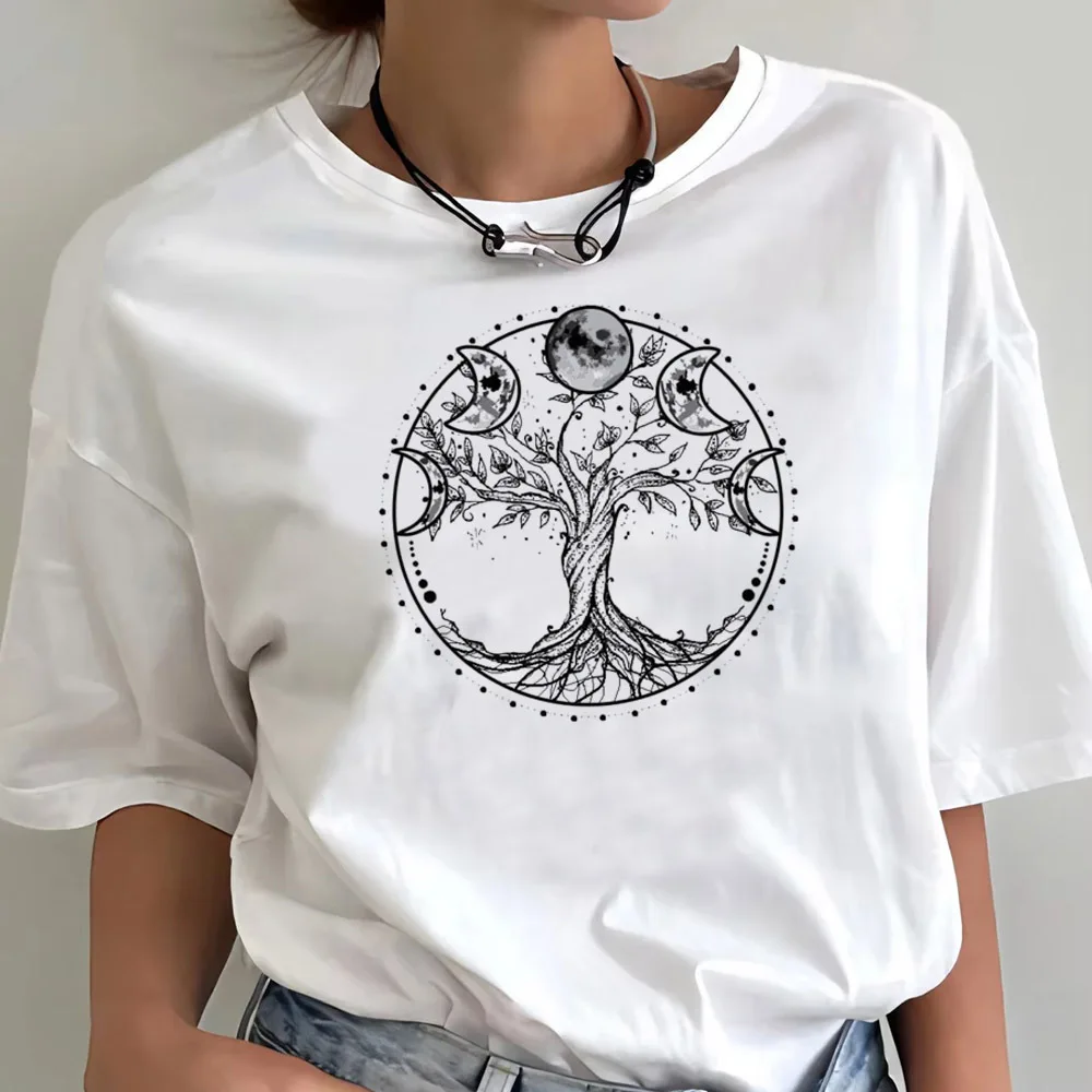 Halloween Witch t-shirt 80s hip hop Colorful Comfortable top tees korean clothes harajuku women Psychedelic Breathable image 5