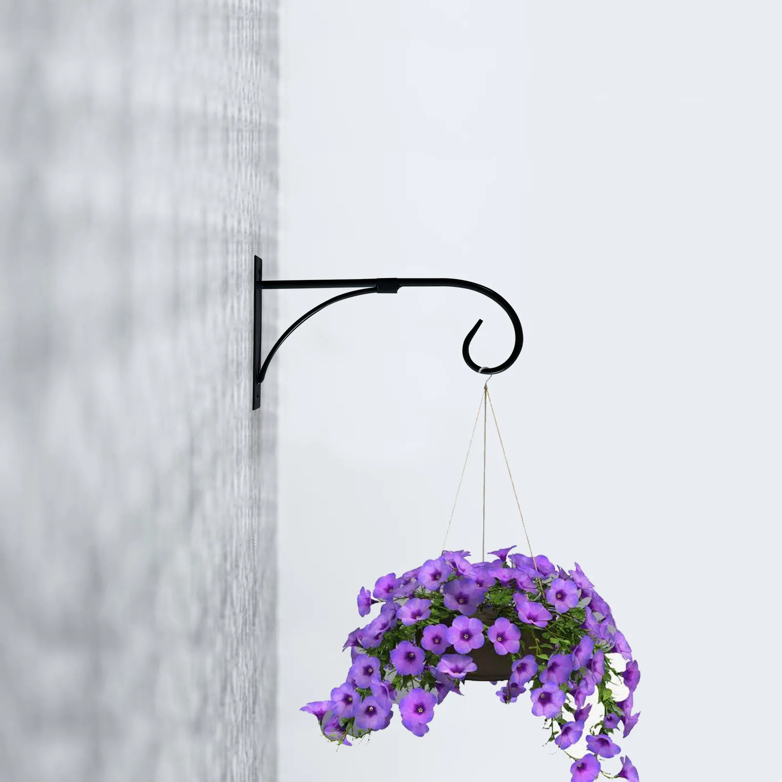 

1Pcs Wall-Mounted Plant Hanging Bracket Iron Flowerpot Hook for Balcony Garden Patio Heavy Duty Decorative Hanging Hook
