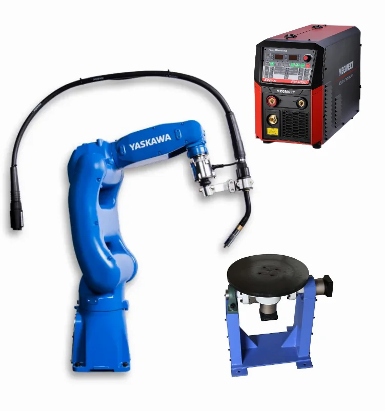 YASKAWA AR700 6 Axis Industrial Welding Robot Fast and Accurate with YRC1000 Robot Controller And Welding Positioner