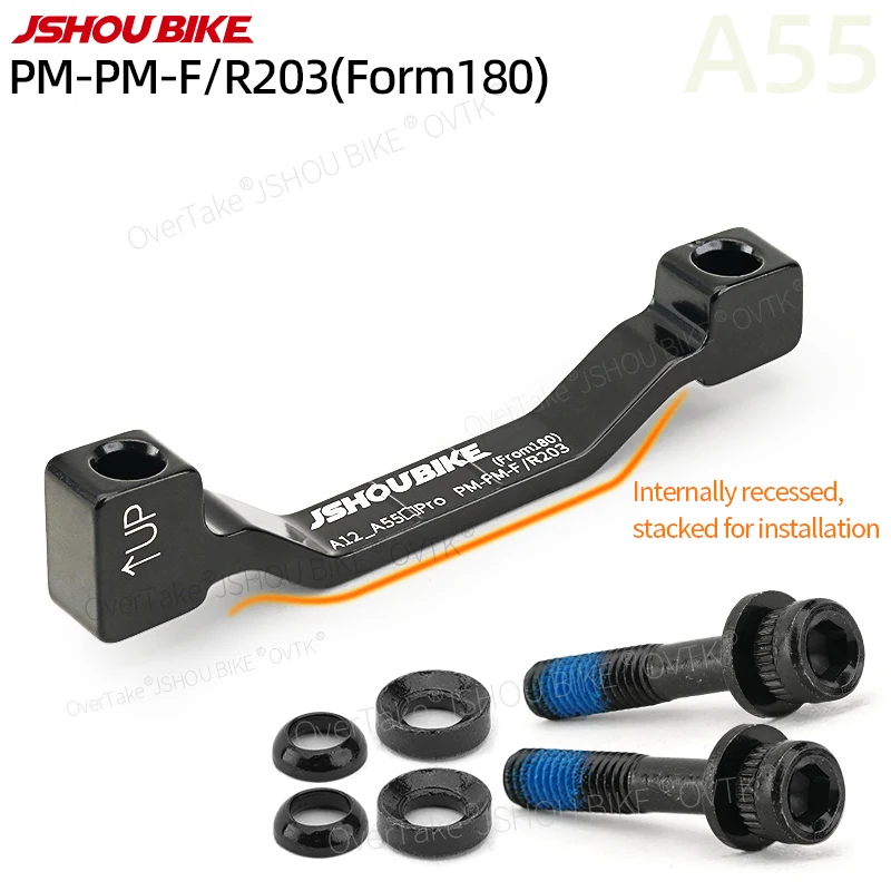 

JSHOUBIKE 1/2/4/10/20PCS MTB Disc Brake Converter I Fork and Frame PM From 180mm TO 203mm Rotor For Large caliper Bike Parts