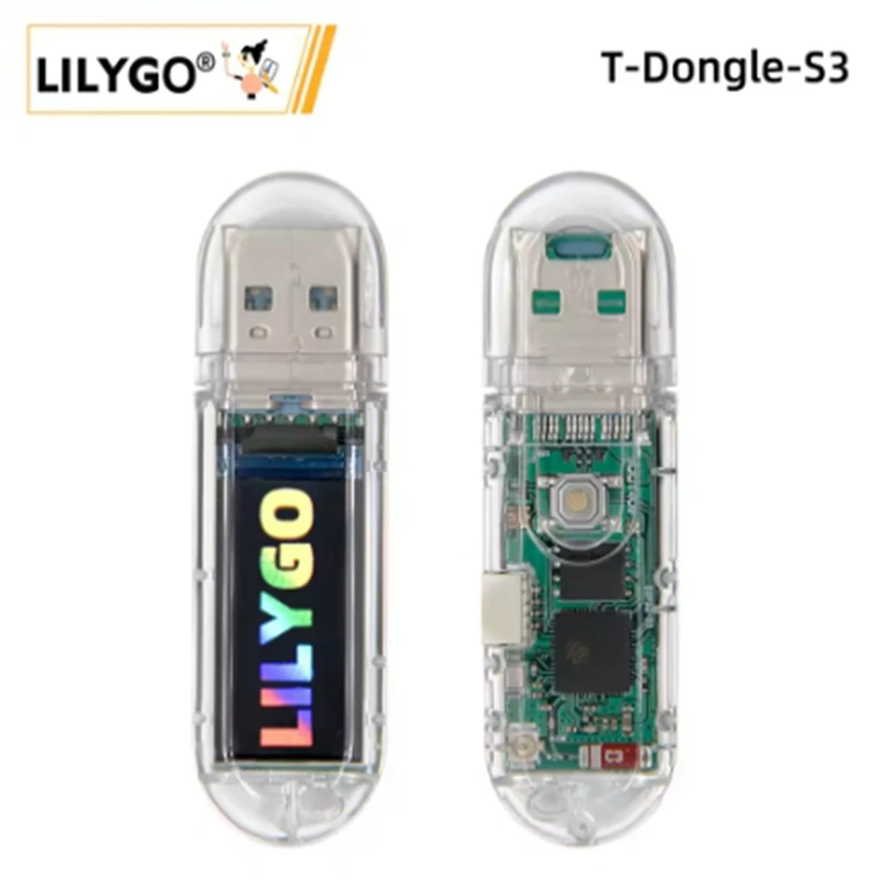 LILYGO® T-Dongle-S3 ESP32-S3 Development Board With Screen Dongle 0.96 inch ST7735 LCD Display Support WiFi Bluetooth TF Card