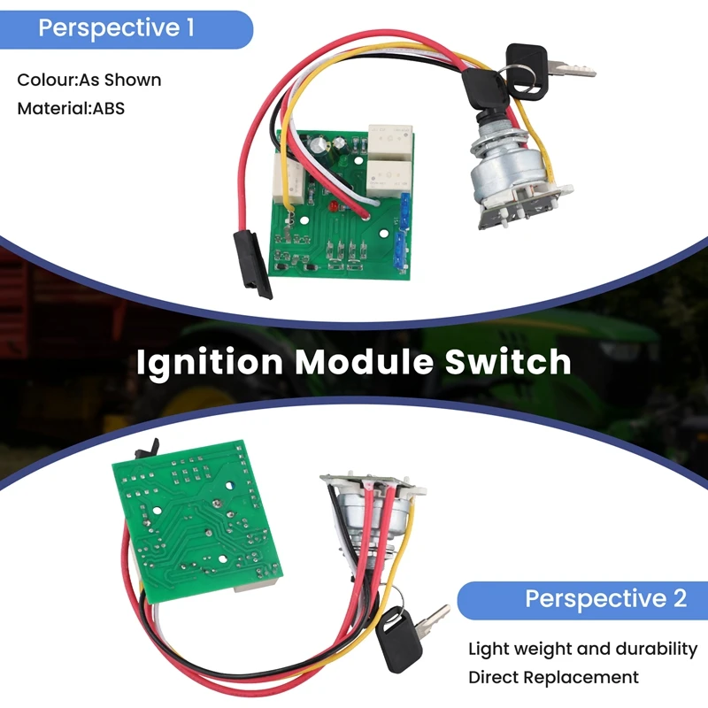 For John Deere 325 335 LX 255 266 277 GT225 Tractor Ignition Module Switch AM132500 AM124137