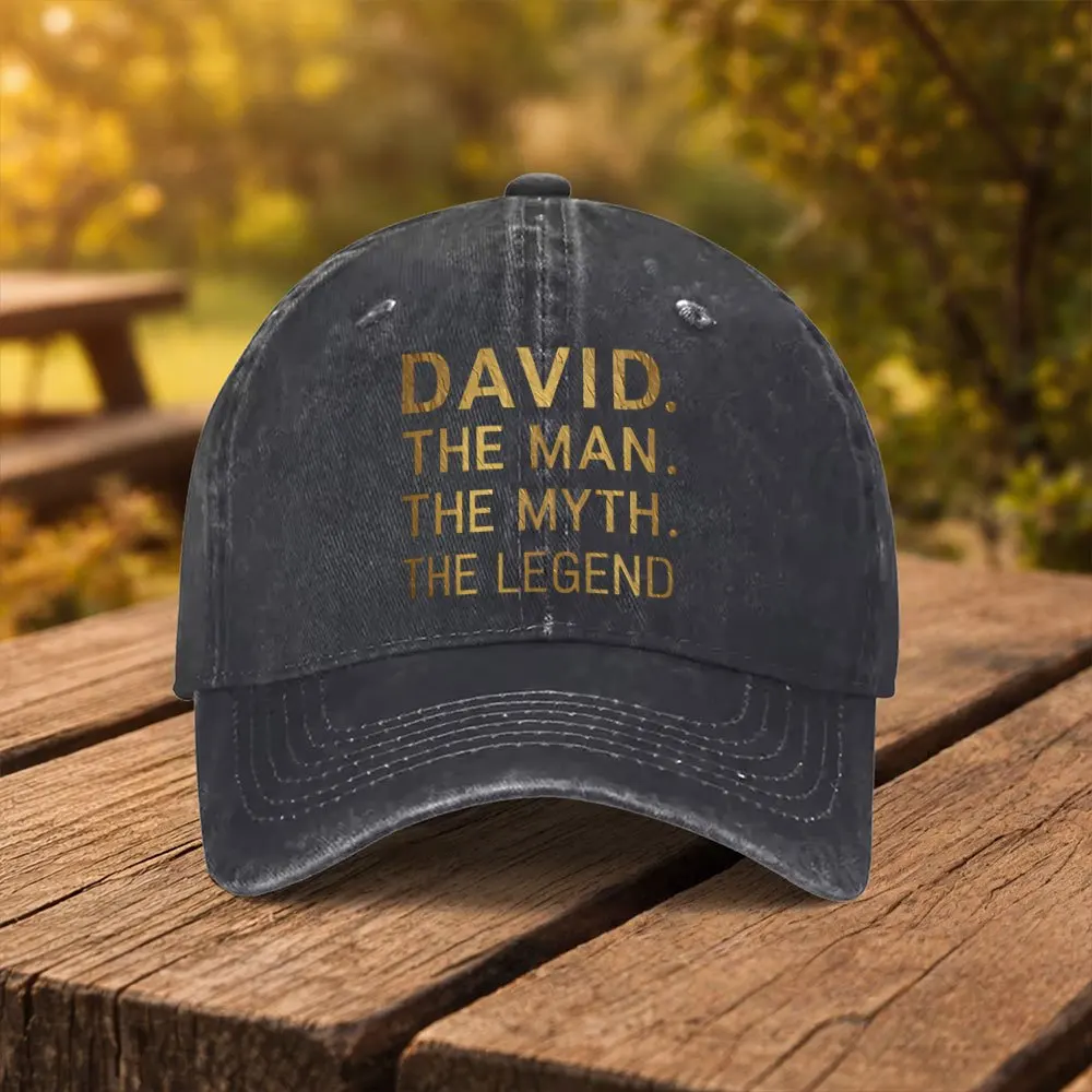 David Letter Print Baseball Cap Unisex Fashion Duck Tongue Hat Suitable for Outdoor Sports Fitness Travel Outing Multiple Colors