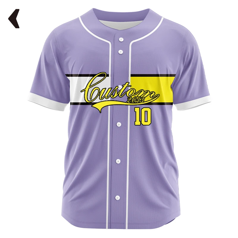 

Custom Full Button Spirit Baseball Jersey Sublimated Team Name Number Softball Uniforms Design Your Own Sportswear Men/Women/Kid