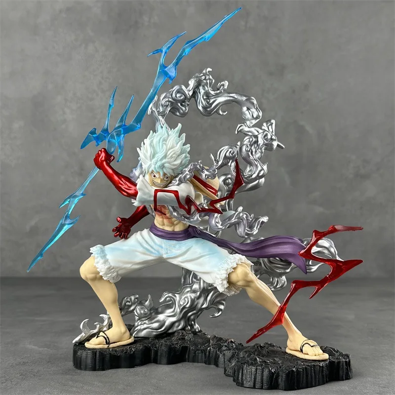 

Bandai One Piece Figurine Tightly Holds The Lightning Five Level Nica Sun God Lightning Five Level Luffy Anime Figurine Model