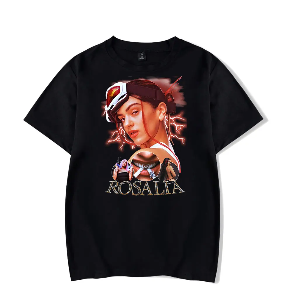 Rosalía Motomami Merch Rosalia TShirt Unisex Vintage 90s T-Shirt Men and Woman Short Sleeve Harajuku Funny TShirt Tops Women