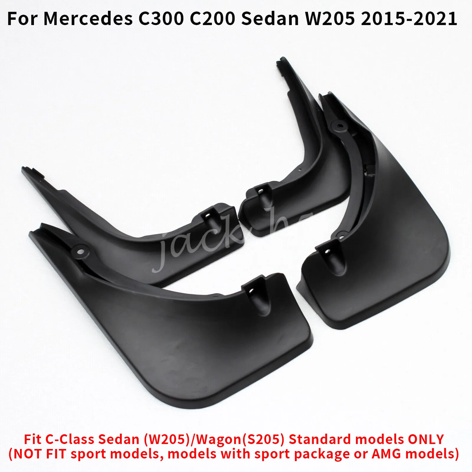 

For Mercedes C300 C200 Sedan W205 2015-2021 Splash Guard Mud Flaps Body Fender