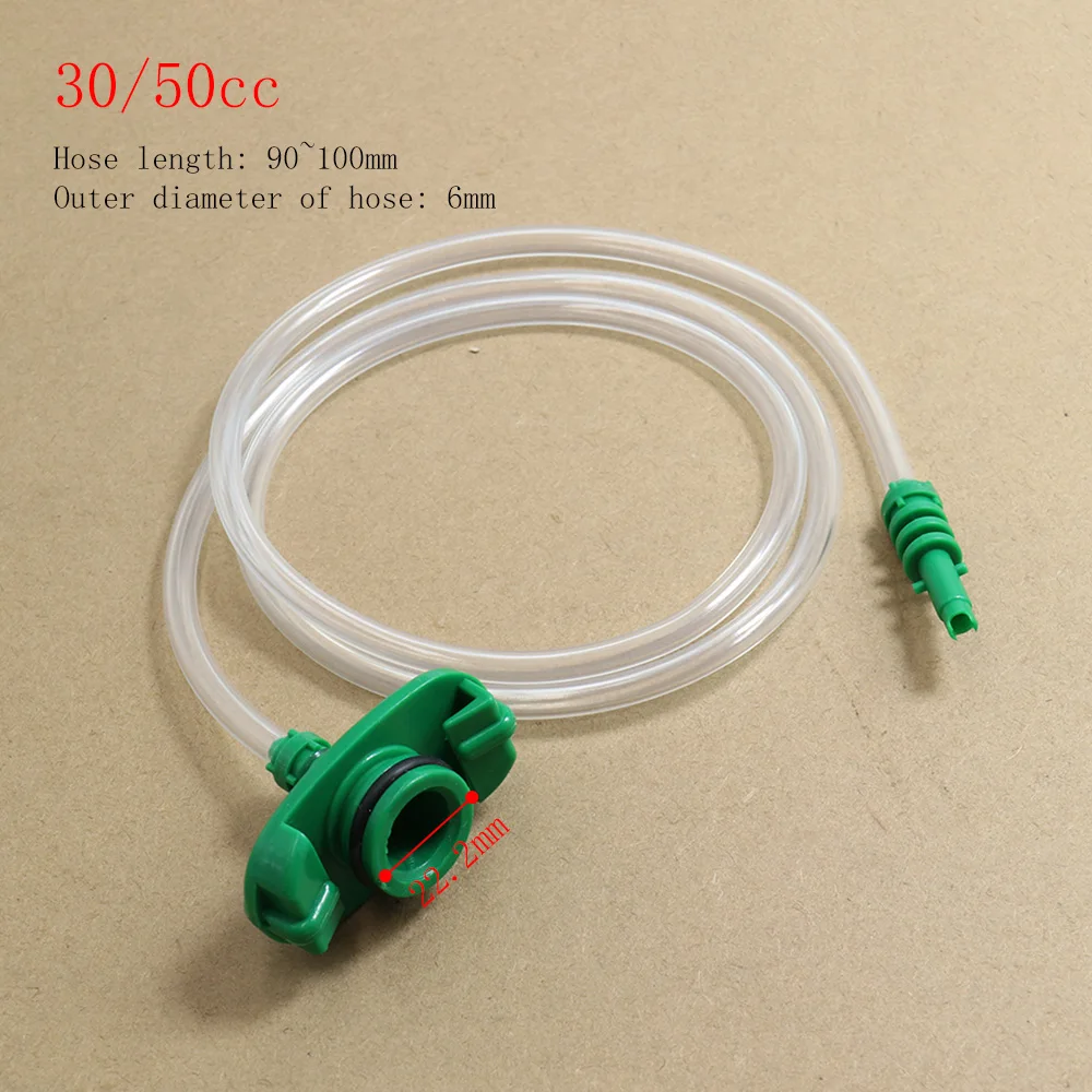 3cc 5cc 10cc 30cc/55CC Air Tube Tip Dispenser Syringe Barrel Needle Tip US Style Valve Connection Adapter