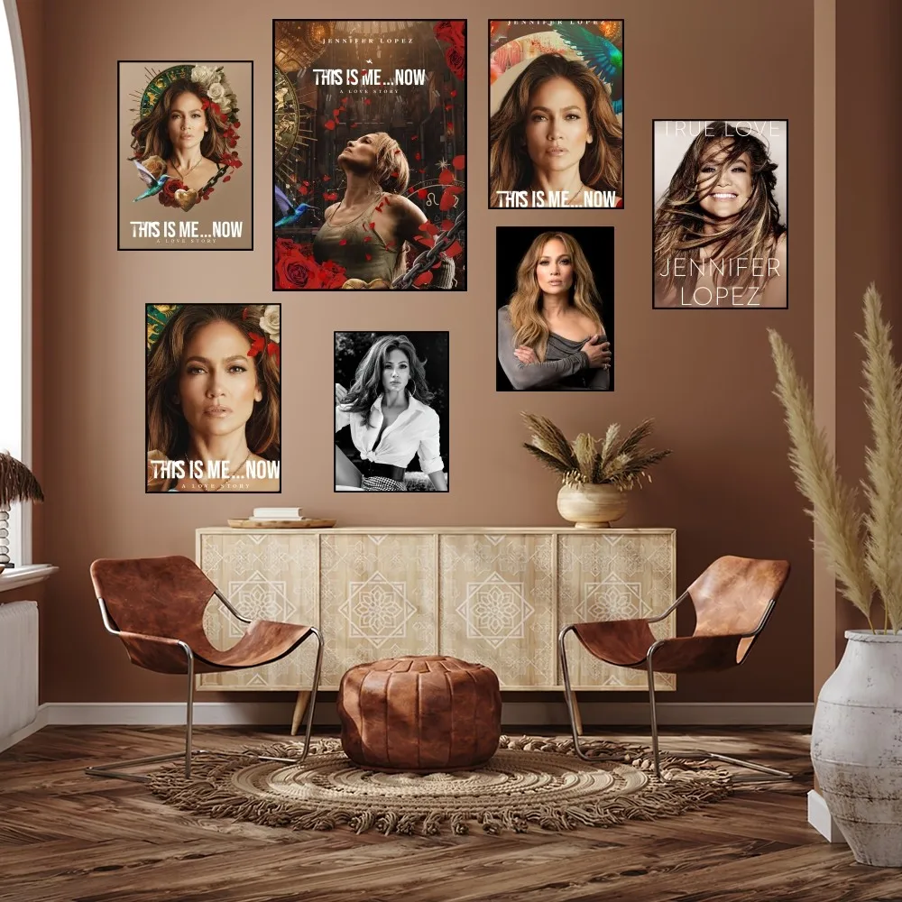 Singer Jennifer Lopez Poster Prints Wall Painting Bedroom Living Room Decoration Office Home