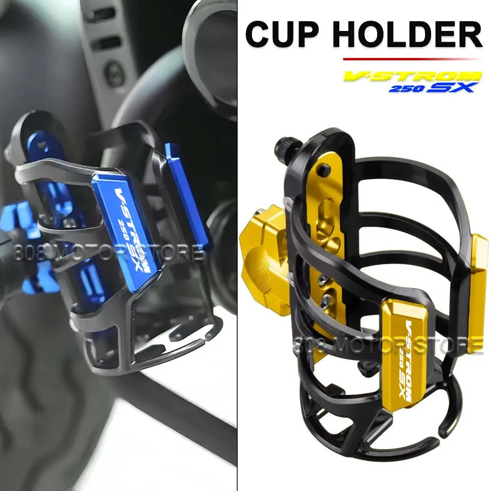 

For V-strom 250sx v-strom250sx Motorcycle Universal CNC Accessorie Beverage Water Bottle Cage Drink Cup Holder