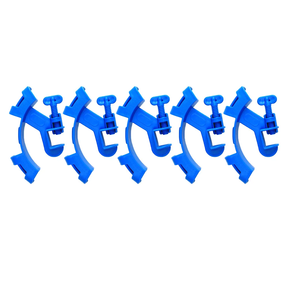 

5pcs Durable Plastic Aquarium Water Tube Clamps for Fish Tank to 18mm Hose Holder Aquatic Pet Supplies