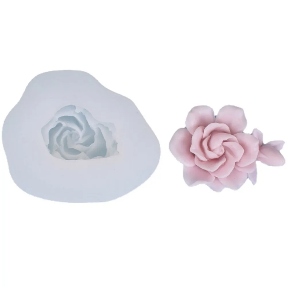 Simulation Peony Jasmine Silicone Candle Mould Gardenia Flower Soap Crystal Mold Chocolate Ice Bathroom Decor Mother\'s Day Gifts