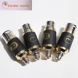 1pair CARDAS Lossless sound quality Adapter plug HiFi balance to RCA female 3pin XLR male&female to RCA female audio adapter