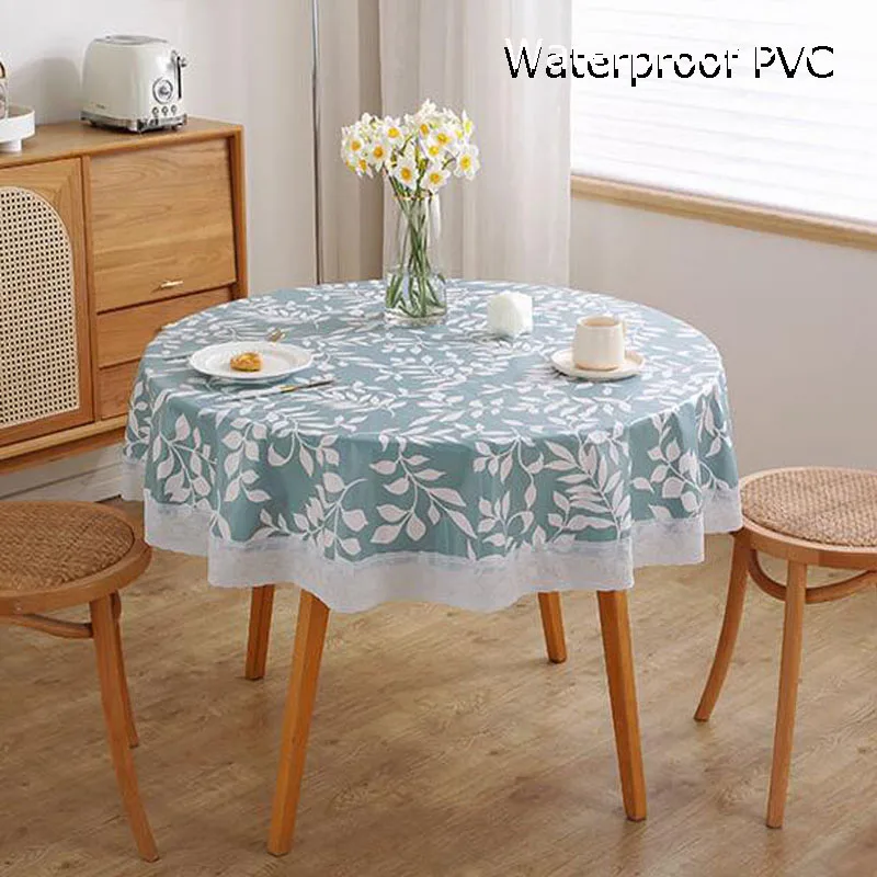 NEW Lace PVC plastic kitchen printed Table cloth cover waterproof tablecloth Christmas wedding Table decoration and accessories