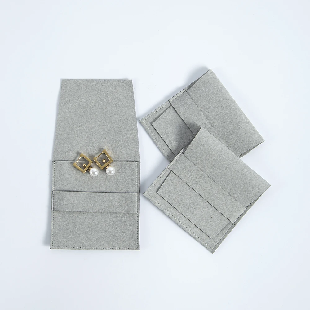 

20/50/100pcs Grey Suede Pouches Wedding Favors For Guests Bulk Microfiber Jewelry Organizer Gift Bags For Ring Necklace Bracelet