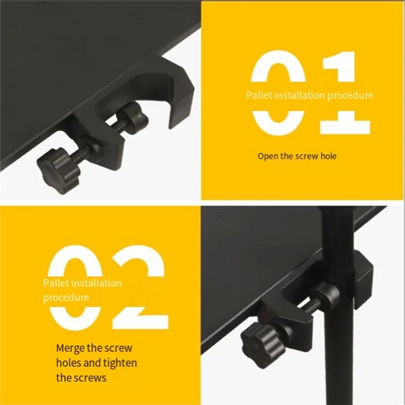 

CEA Microphone Stand Tray Mount Clamp On Rod Holders With 24X17.5Cm (Stand NOT Included)