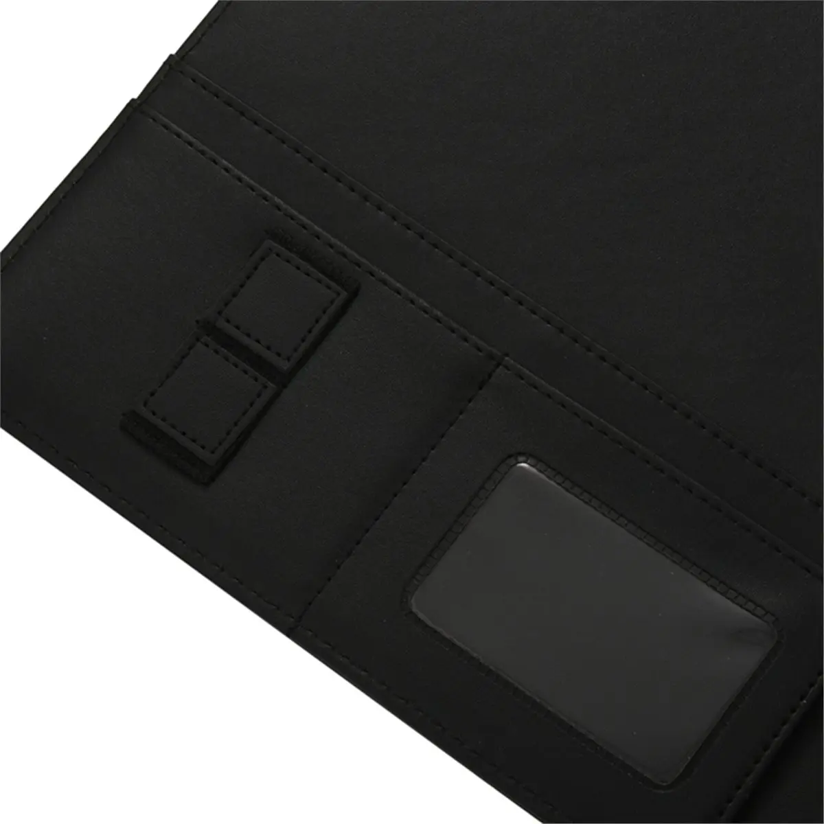A4 Vegetarian Leather 3 Ring Portfolio Binder Business Binder Padfolio with Notebook Pad Interview & Business