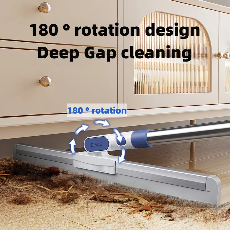 نسخة مطورة جديدة من مكنسة سحرية كنس مادة السيليكون ممسحة منزلية للحمام والحمام مع مساحة تخزين قابلة للتوسيع