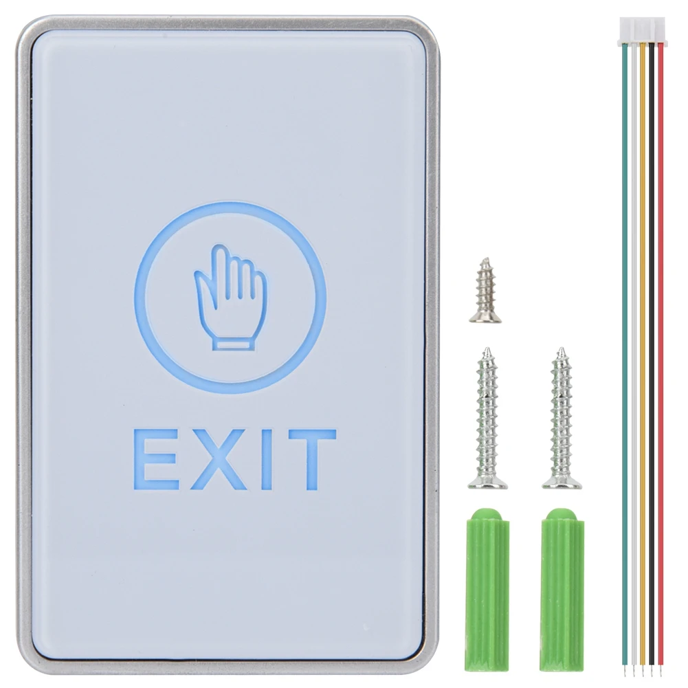 Protable Door Access Control System Exit Touch Button Door Push Release Switch Durable Sensitive Response Easy to Install Stable