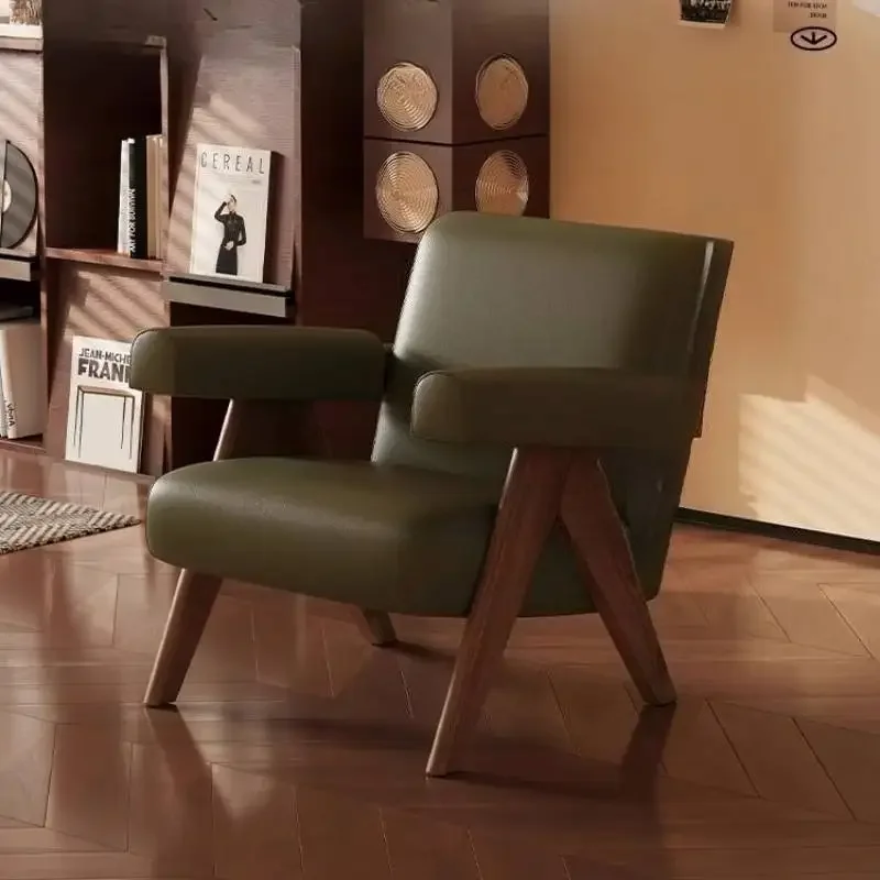 Green Trending Living Room Chairs Luxury Space Occasional Design Chairs Living Room Lazy Luxury Relax Sessel Furniture Home