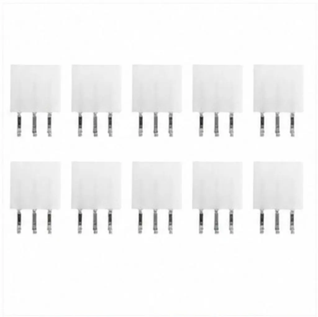 10Pcs Pcie 6 Pin Power Connector Plastic Alloy Right Angle Through-Hole Socket GPU Graphics Card Mining Rig Replacement Header