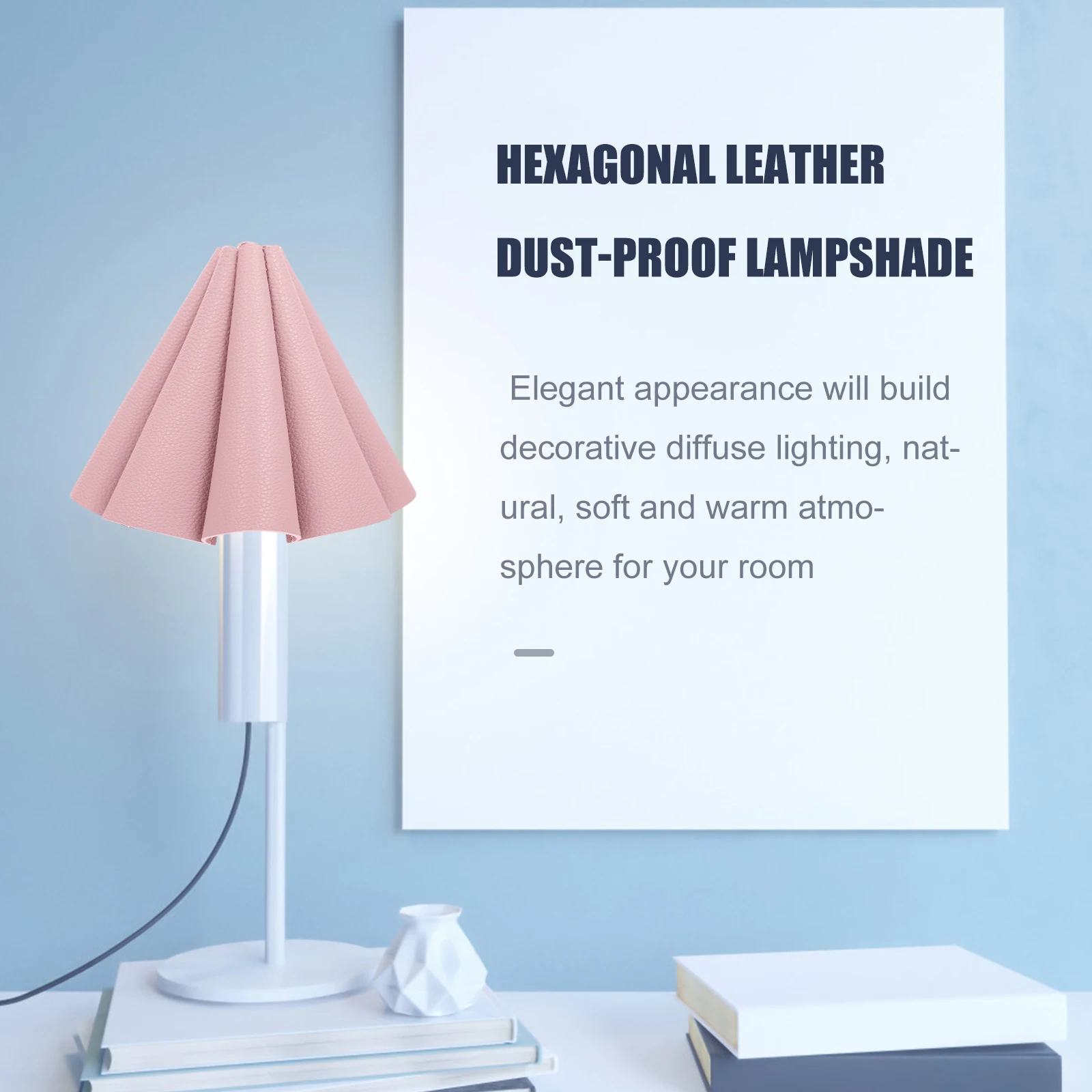 

1Pcs Lampshade Minimalist Craft High Quality Material Elegant Diffused Lighting Simple Structure Home Bedroom Decorative