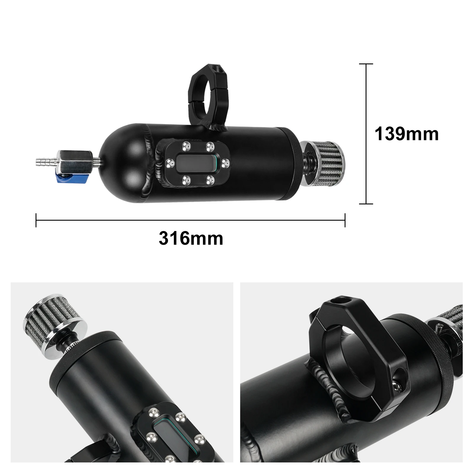 NICECNC For Can Am Maverick X3 2017-2023 Catch Can Kit Maverick X3 Max R RR DS RS XDS XRS XMR XRC UTV Oil Level Monitoring