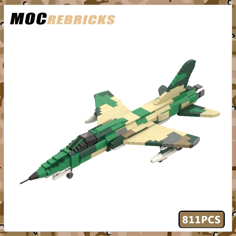 

WW II Military Weapons US F-105 Thunderchief Supersonic Fighter-Bomber MOC Building Block Airplane Bricks Education Toys for Kid