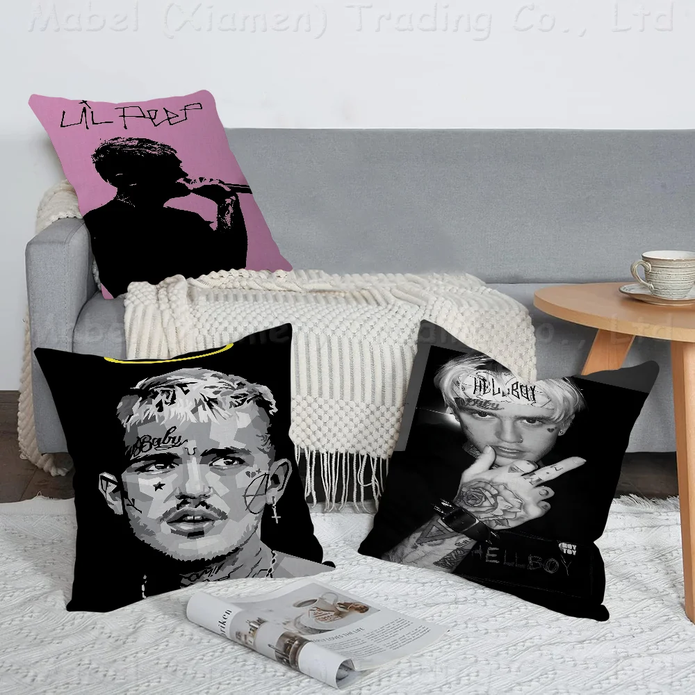 LIL PEEP Personalized Picture Text Home Decorative Pillows Household Gifts 45x45cm