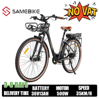 Electric Bicycle SAMEBIKE RS-A07 28*1.95-inch Tire 500W Motor 36V13Ah Lithium Battery E-Bike Aldult City commuting Electric Bike