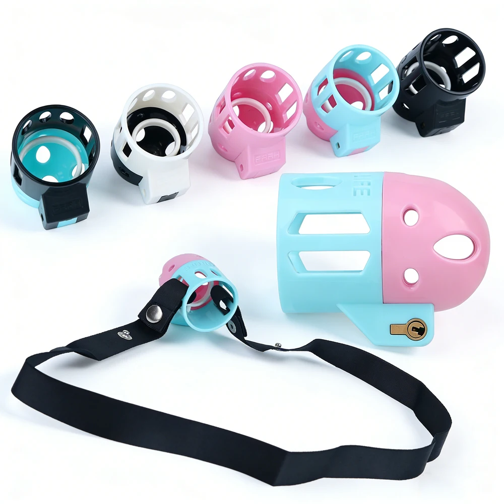ANOSX Male Glans Lock Resin Chastity Cage Belt Penis Cage Without Clasps Cockring Bondage Cock Lock Device Sex Toys For Men