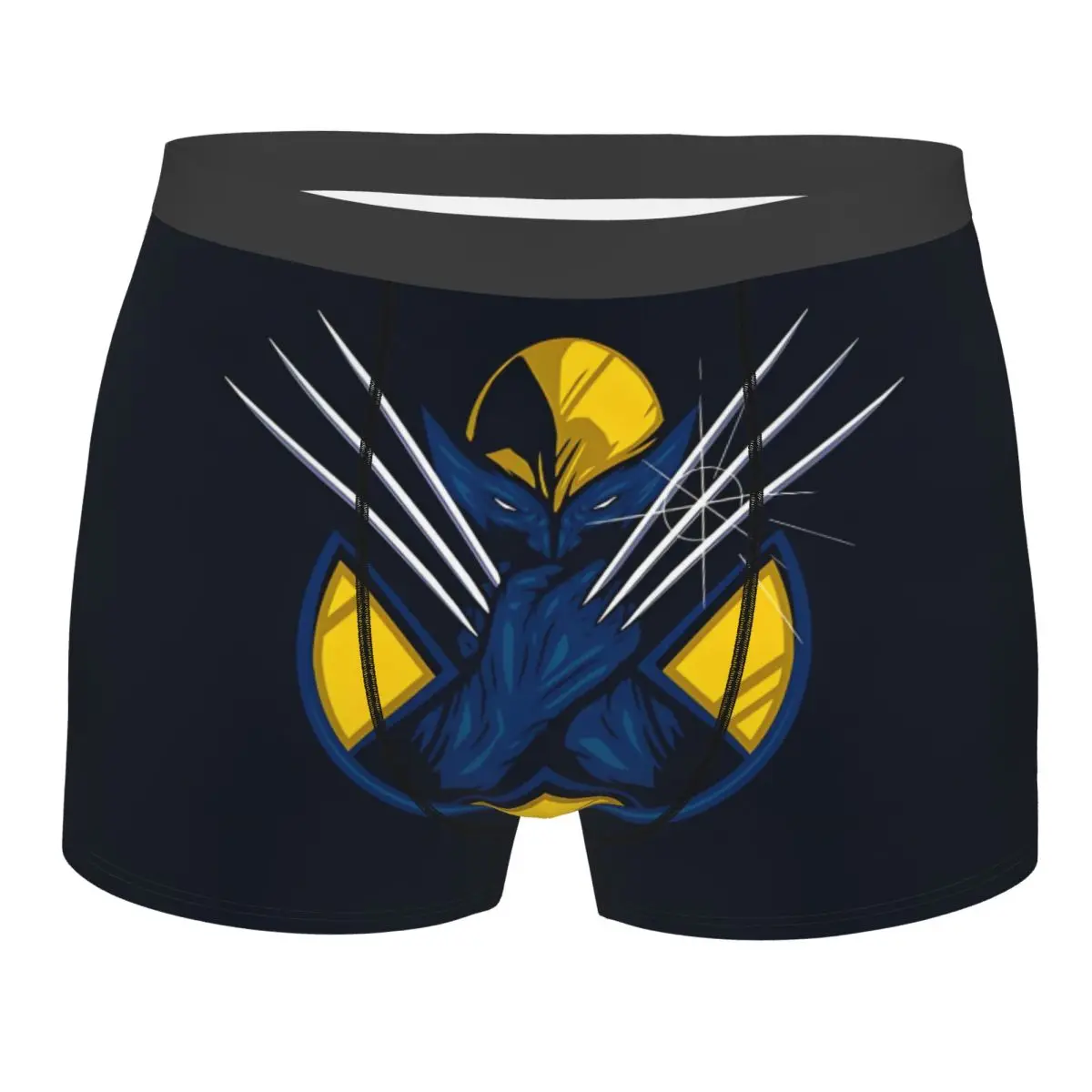 

Custom Novelty Wolverine Comic Wallpaper Boxers Shorts Panties Male Underpants Stretch Briefs Underwear