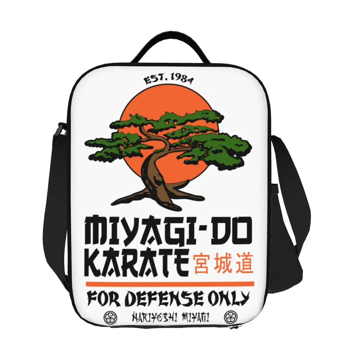 Miyagi Do Karate Distress Karate Kid Cobra Kai Thermal Insulated Lunch Bag Portable School Bento Food Box Reusable