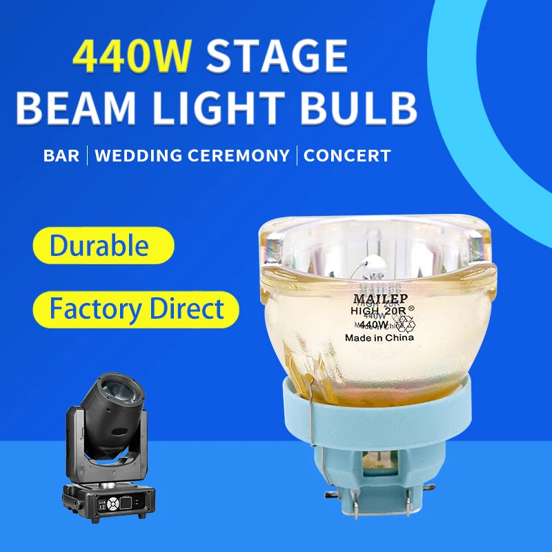 

SIRIUS HRI 440W High Brightness Bare Bulb 440W 20R Mailepu Brand Stage Light Shake Head MSD Beam Platinum 20R 461W 470W Bulb